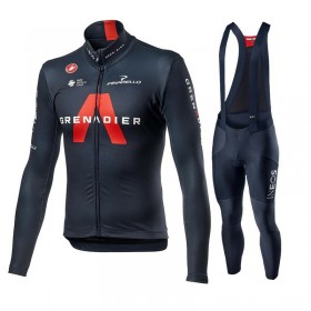 Completo Maglia ML + Pantaloncino con bretelle ML 2021 Ineos Grenadiers N001